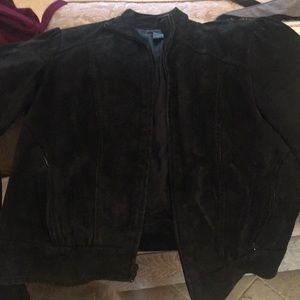 Gently worn suede fitted short jacket